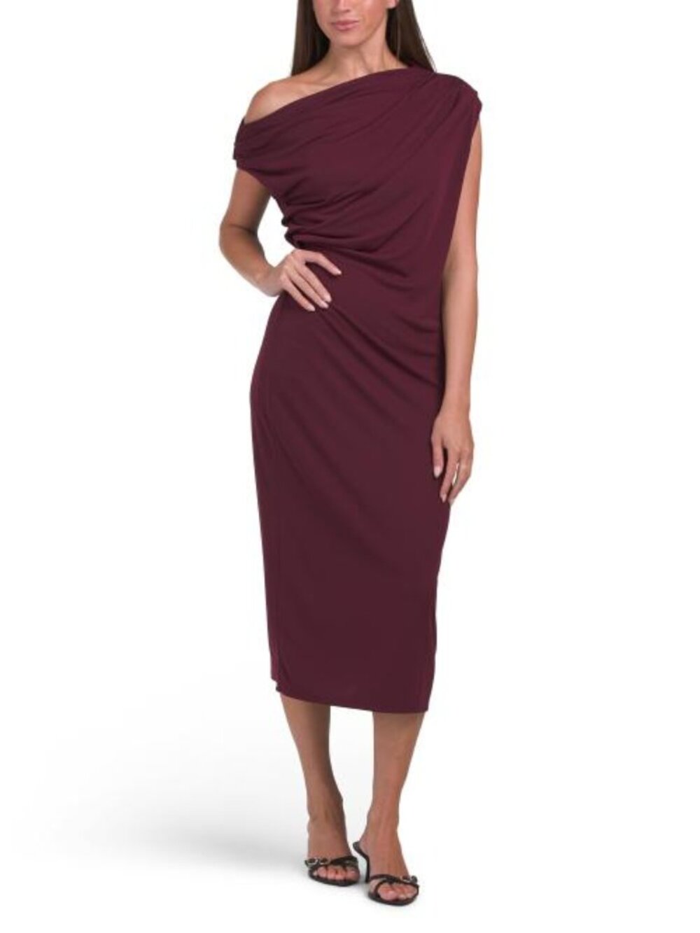 SAIPH Made In Italy Off The Shoulder Cocktail Dress